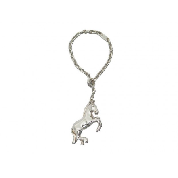 NEUF PORTE CLES HERMES CHEVAL L'ANNEE DE LA DANSE 2007 ARGENT MASSIF KEY HOLDER