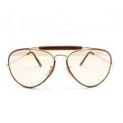 VINTAGE LUNETTES DE SOLEIL RAY BAN LEATHER 