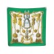 NEUF FOULARD HERMES FRONTAUX ET COCARDES CATHY LATHAM CARRE 90 SOIE SCARF 460€