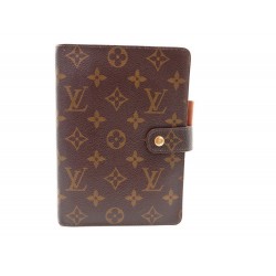 VINTAGE COUVERTURE AGENDA MM LOUIS VUITTON R20240 MONOGRAM LV DIARY COVER 420€