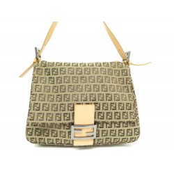 SAC A MAIN FENDI 8BR001 ZUCCHINO MAMMA BAGUETTE TOILE MONOGRAMME HAND BAG 2000€