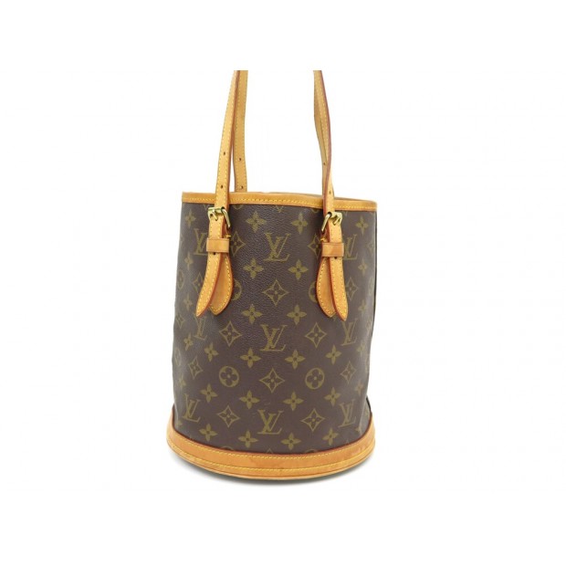 SAC A MAIN LOUIS VUITTON BUCKET PM EN TOILE MONOGRAM SEAU CANVAS HAND BAG 1100€