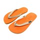 NEUF CHAUSSURES HERMES SANDALES DE PLAGE 38.5 EN CAOUTCHOUC ORANGE NEW SANDALS