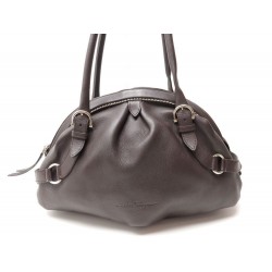 SAC A MAIN SALVATORE FERRAGAMO 36 CM EN CUIR MARRON LEATHER HAND BAG PURSE 1100€