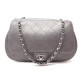 NEUF SAC A MAIN CHANEL TIMELESS BANDOULIERE EN CUIR GRIS HAND BAG PURSE 3690€