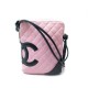 SAC A MAIN CHANEL CAMBON CUIR ROSE 