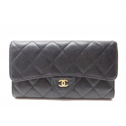 PORTEFEUILLE CHANEL TIMELESS EN CUIR CAVIAR PORTE MONNAIE WALLET BILLFOLD 885€