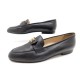 MOCASSINS CHANEL CUIR NOIR 40.5 