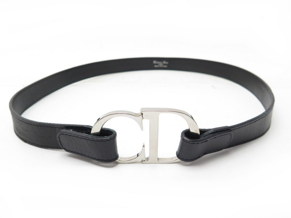 ceinture christian dior boucle logo cd t 85 en cuir