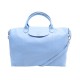 NEUF SAC A MAIN LONGCHAMP PLIAGE L CUIR BLEU 1630737B40 LEATHER HAND BAG 530€