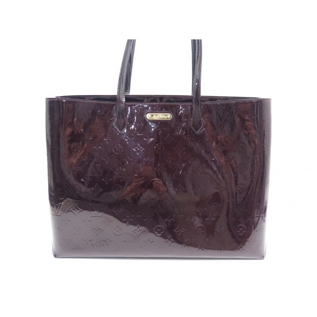 SAC A MAIN LOUIS VUITTON WILSHIRE GM M91649 CUIR MONOGRAM VERNIS CABAS BAG 2000€