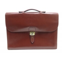 SERVIETTE HERMES SAC A DEPECHES CARTABLE 41 CM EN CUIR MARRON HAND BAG 5800€