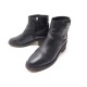 CHAUSSURES CHANEL BOTTINES FERMOIR TIMELESS CC G31204 40 CUIR NOIR BOOTS 1270€