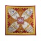 FOULARD HERMES LA VIE A CHEVAL CARRE 90 CM BOURTHOUMIEUX SOIE ROUGE SCARF 460€