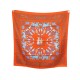 NEUF FOULARD HERMES EARLY AMERICA PERRIERE CARRE 90 SOIE ORANGE SILK SCARF 460€