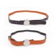 CEINTURE HERMES BOUCLE CLOU DE SELLE LIEN REVERSIBLE T75 CUIR ORANGE MARRON 650€