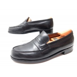 CHAUSSURES JM WESTON 180 6D 40 40.5 MOCASSINS CUIR NOIR BLACK LOAFER SHOES 575€