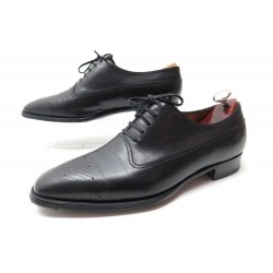 CHAUSSURES JOHN LOBB HEMSBY 6.5E 40.5 LARGE 41 RICHELIEUX CUIR NOIR SHOES 1370€