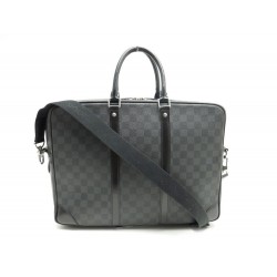 SACOCHE A MAIN LOUIS VUITTON PORTE-DOCUMENTS VOYAGE GM DAMIER GRAPHITE BAG 1620€