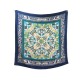 CHALE HERMES EARLY AMERICA PERRIERE EN CACHEMIRE ET SOIE BLEU SCARF SHAWL 1110€