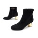 NEUF CHAUSSURES LOUIS VUITTON SKYLIGHT ANKLE BOOT 38.5 BOTTINES DAIM NOIR 890€