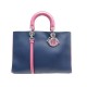 SAC A MAIN CHRISTIAN DIOR DIORISSIMO L CUIR BICOLORE CABAS BANDOULIERE BAG 3400€