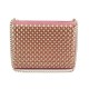 NEUF SAC A MAIN CHRISTIAN LOUBOUTIN TRILOUBI SPIKE BANDOULIERE CUIR ROSE 1590€