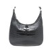 NEUF SAC A MAIN LONGCHAMP ROSEAU CUIR FACON CROCO NOIR BLACK LEATHER BAG 450€