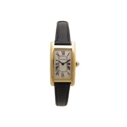 NEUF VINTAGE MONTRE CARTIER 1710 TANK AMERICAINE PM QUARTZ EN OR 18K WATCH 9800€