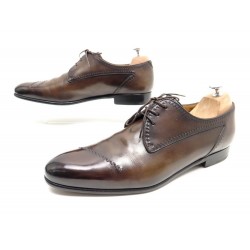 CHAUSSURES BERLUTI 9.5 43.5 DERBY 3 OEILLETS CURVE RAPIECE REPRISE SHOES 1530€