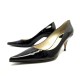 CHAUSSURES CHRISTIAN DIOR ESCARPINS EN CUIR VERNI 39 BLACK PUMPS SHOES 890€