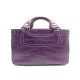 SAC A MAIN CELINE BOOGIE CUIR CROCODILE ALLIGATOR VIOLET AMETHYSTE HAND BAG