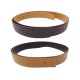 LIEN DE CEINTURE HERMES CUIR REVERSIBLE 32MM T85 MARRON GOLD LEATHER BELT 405€