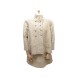 VINTAGE TAILLEUR LE DIX BALENCIAGA 36 S VESTE JUPE EN TWEED LAINE BEIGE JACKET