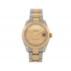 MONTRE ROLEX DATEJUST CHAMPAGNE 178273 31 MM OR & ACIER AUTOMATIQUE WATCH 13600€