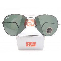 NEUF LUNETTES DE SOLEIL RAY BAN AVIATOR PILOTE 6214 BAUSCH LOMB LARGE ACIER 159