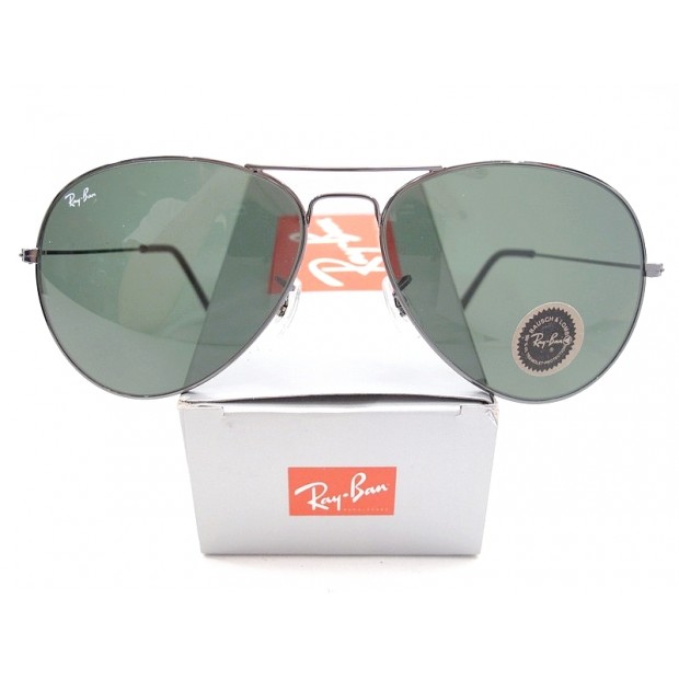 NEUF LUNETTES DE SOLEIL RAY BAN AVIATOR PILOTE 6214 BAUSCH LOMB LARGE ACIER 159€