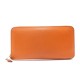 PORTEFEUILLE HERMES AZAP CLASSIQUE EN CUIR EPSOM ORANGE LEATHER WALLET 2180€