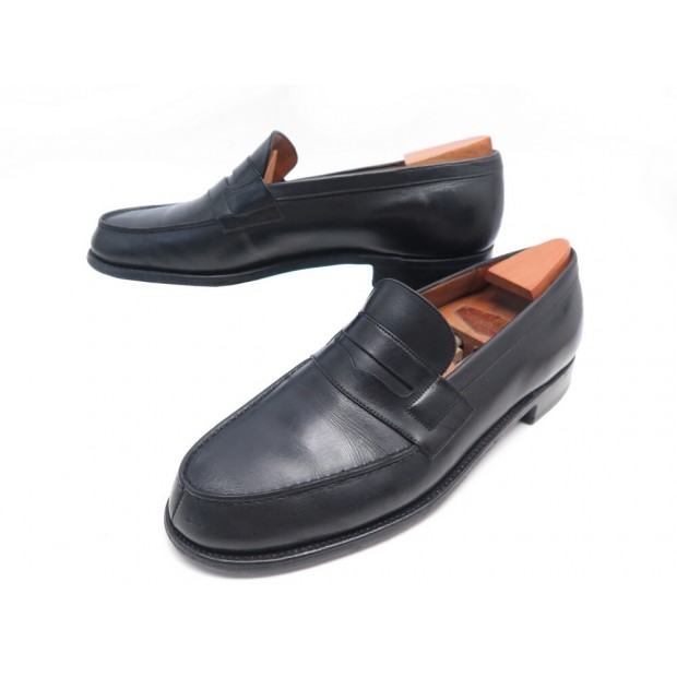 CHAUSSURES JM WESTON 180 MOCASSINS 6.5B 40.5 FIN EN CUIR NOIR EMBAUCHOIRS 850€