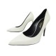 CHAUSSURES SAINT LAURENT 315534 ESCARPINS CUIR BLANC 38 LEATHER PUMPS SHOES 700€