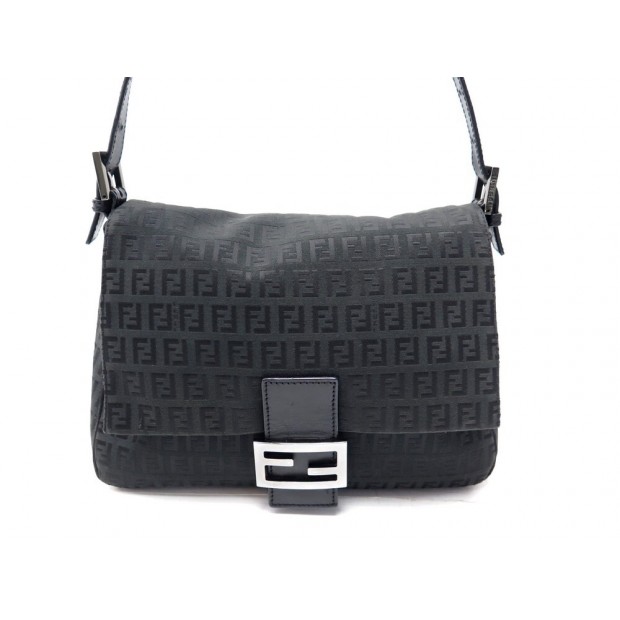 SAC A MAIN FENDI MAMA 8BR001 EN TOILE MONOGRAMME ANTHRACITE HAND BAG PURSE 1300€