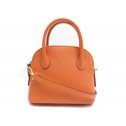 SAC A MAIN CELINE FORME BOLIDE 22 CM EN CUIR ORANGE BANDOULIERE HAND BAG PURSE