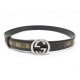 CEINTURE GUCCI T85 CM 114874 GG TOILE SUPREME MONOGRAM BEIGE ET CUIR BELT 385€