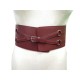 NEUF CEINTURE HERMES CORSET T80 EN CUIR SWIFT BORDEAUX BURGUNDY STRAP BELT 1300€