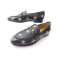 NEUF CHAUSSURES GUCCI MOCASSINS JORDAAN BRODERIE ABEILLE 35.5 IT 36.5 FR 690€