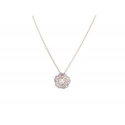 NEUF COLLIER CHANEL BOUTON DE CAMELIA J12071 EN OR BLANC DIAMANTS NECKLACE 7600€