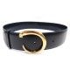 CEINTURE CARTIER BOUCLE PANTHERE L5000118 T 84 CM EN CUIR NOIR LEATHER BELT 700€