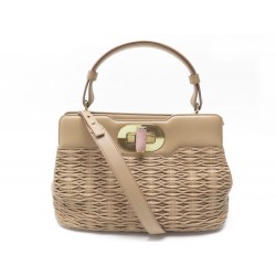 SAC A MAIN BULGARI ISABELLE EN CUIR BEIGE BANDOULIERE LEATHER HAND BAG 2150€