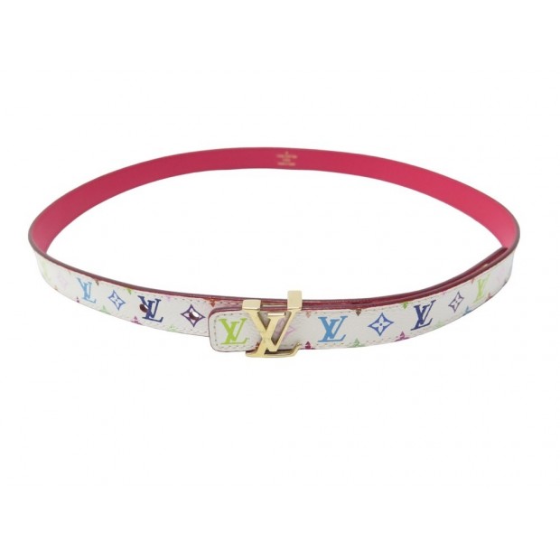 CEINTURE LOUIS VUITTON EN TOILE MONOGRAM MULTICOLORE MURAKAMI T 85 95 BELT 430€