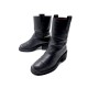 CHAUSSURES CHANEL BOTTINES MOTARDES LOGO CC G36749 37 CUIR RIDERS BOOTS 1300€